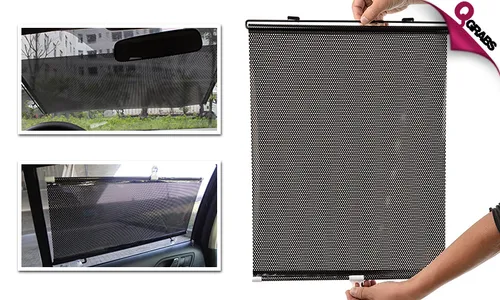 Roll-up Sunshield for Cars!